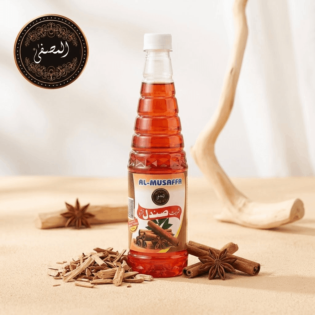 Almusaffa Sharbat-e-Sandal – Pure & Refreshing Sandalwood Syrup (1 ltr)